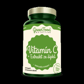 Greenfood Vitamin C 1000 + Extrakt zo šípok 120tbl
