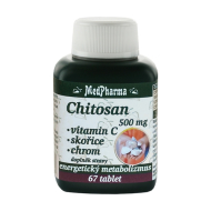 MedPharma Chitosan + Vitamín C, Škorica, Chróm 67tbl - cena, srovnání