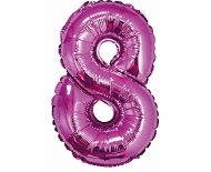 Godan Fóliový balón číslo 8 malý - fialová - 35 cm - cena, srovnání