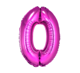 Godan Fóliový balón číslo 0 - fialová - 92 cm