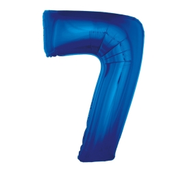 Godan Fóliový balón číslo 7 - modrá - 92 cm