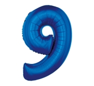 Godan Fóliový balón číslo 9 - modrá - 92 cm