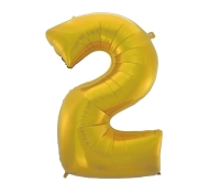 Godan Fóliový balón číslo 2 - zlatá matná - 92 cm - cena, srovnání