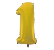 Godan Fóliový balón číslo 1 - zlatá matná - 92 cm - cena, srovnání