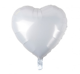 Godan Fóliový balón 18" Biele srdce