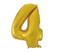 Godan Fóliový balón číslo 4 - zlatá matná - 92 cm - cena, srovnání