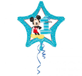 Amscan Fóliový balón 17" - Mickey 1. narodeniny