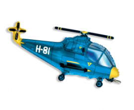 Godan Fóliový balón 24" Helikoptéra - modrá