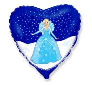 Godan Fóliový balón srdce 18" Frozen - Elsa