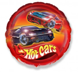 Godan Fóliový balón 18" Hot Cars - červená