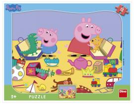Dino Puzzle doskové Peppa Pig sa hrá 12