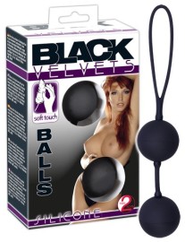 Black Velvet Silicone Balls