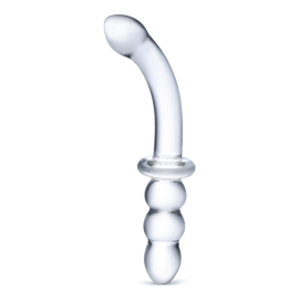 Gläs Ribbed G-Spot Glass Dildo