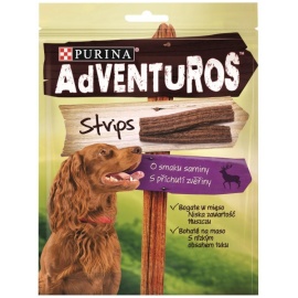 Purina Adventuros Strips s príchuťou zveriny 90g