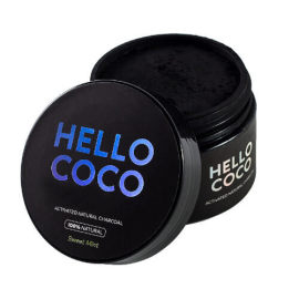 Hello Coco Aktívne uhlie na bielenie zubov Sweet Mint 30g