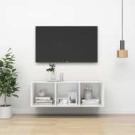 vidaXL Nástenná TV skrinka biela 37x37x107 cm drevotrieska - cena, srovnání