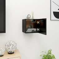 vidaXL Nástenná TV skrinka čierna 30,5x30x30 cm - cena, srovnání
