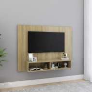 vidaXL Nástenná TV skrinka dub sonoma 120x23,5x90 cm drevotrieska - cena, srovnání
