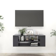 vidaXL Nástenná TV skrinka sivá 102x35x35 cm drevotrieska - cena, srovnání