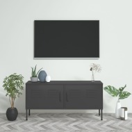 vidaXL TV skrinka antracitová 105x35x50 cm oceľ - cena, srovnání