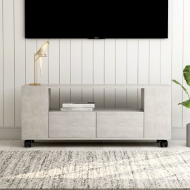 vidaXL TV skrinka betónovo-sivý 120x35x43 cm drevotrieska