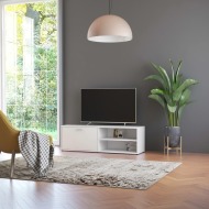 vidaXL TV skrinka, biela 120x34x37 cm, drevotrieska - cena, srovnání