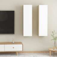 vidaXL TV skrinka biela a dub sonoma 30,5x30x110 cm drevotrieska - cena, srovnání