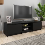 vidaXL TV skrinka, čierna 140x40x35,5 cm, drevotrieska - cena, srovnání