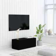 vidaXL TV skrinka, čierna 80x34x30 cm, drevotrieska - cena, srovnání