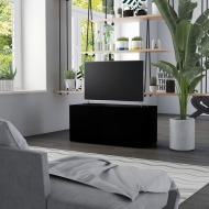 vidaXL TV skrinka, čierna 80x34x36 cm, drevotrieska - cena, srovnání
