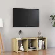 vidaXL TV skrinka dub sonoma 107x35x37 cm drevotrieska - cena, srovnání
