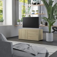 vidaXL TV skrinka, dub sonoma 80x34x36 cm, drevotrieska - cena, srovnání
