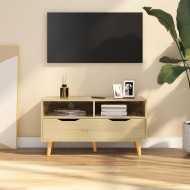 vidaXL TV skrinka dub sonoma 90x40x48,5 cm drevotrieska - cena, srovnání