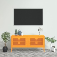 vidaXL TV skrinka horčicovo-žltá 105x35x50 cm oceľ - cena, srovnání