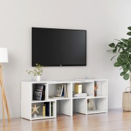 vidaXL TV skrinka, lesklá biela 104x30x52 cm drevotrieska - cena, srovnání