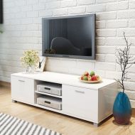 vidaXL TV skrinka, lesklá biela 140x40,3x34,7 cm - cena, srovnání