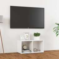 vidaXL TV skrinka lesklá biela7 2x35x36,5 cm drevotrieska - cena, srovnání