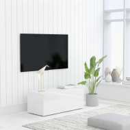 vidaXL TV skrinka, lesklá biela 80x34x30 cm, drevotrieska - cena, srovnání