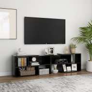 vidaXL TV skrinka lesklá čierna 149x30x52 cm drevotrieska - cena, srovnání