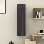 vidaXL TV skrinka lesklá sivá 30,5x30x110 cm drevotrieska - cena, srovnání