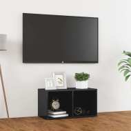 vidaXL TV skrinka lesklá sivá 72x35x36,5 cm drevotrieska - cena, srovnání