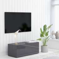 vidaXL TV skrinka, lesklá sivá 80x34x30 cm, drevotrieska - cena, srovnání