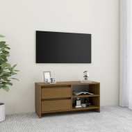 vidaXL TV skrinka medovo-hnedá 80x31x39 cm borovicový masív - cena, srovnání