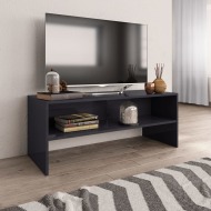 vidaXL TV skrinka sivá 100x40x40 cm drevotrieska lesklá - cena, srovnání