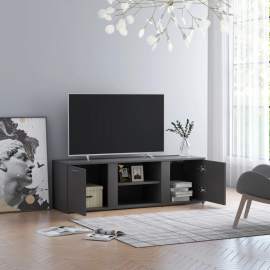 vidaXL TV skrinka, sivá 120x34x37 cm, drevotrieska