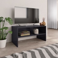 vidaXL TV skrinka sivá 80x40x40 cm drevotrieska vysokolesklá - cena, srovnání