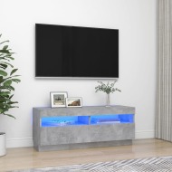 vidaXL TV skrinka s LED svetlami betónová sivá 100x35x40 cm - cena, srovnání