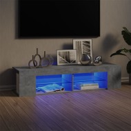 vidaXL TV skrinka s LED svetlami betónová sivá 135x39x30 cm - cena, srovnání
