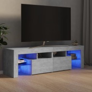 vidaXL TV skrinka s LED svetlami betónová sivá 140x35x40 cm - cena, srovnání