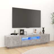 vidaXL TV skrinka s LED svetlami betónovosivá 180x35x40 cm - cena, srovnání